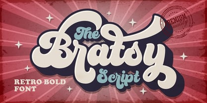 Bratsy Script Font Poster 1