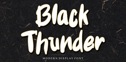 Black Thunder Font Poster 1