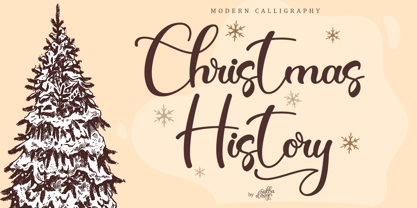 Christmas History Font Poster 1