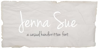 Jenna Sue Pro Font Poster 1