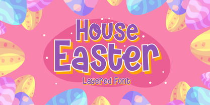House Easter Font Poster 1