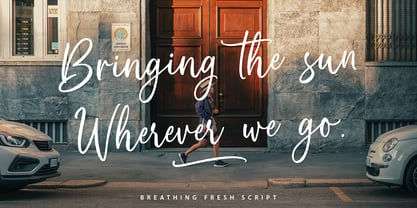 Breathing Fresh Font Poster 4