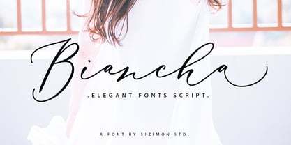 Biancha Script Font Poster 1