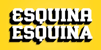 Esquina Font Poster 2