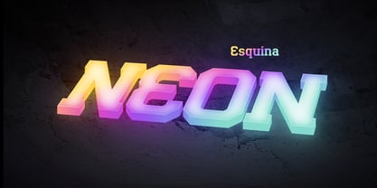 Esquina Font Poster 11