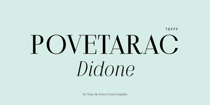 Povetarac Didone Font Poster 1