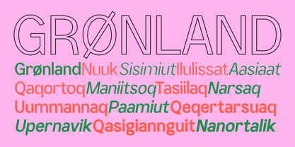 SK Greenland Font Poster 8