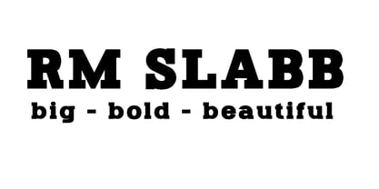 RM Slabb Font Poster 1