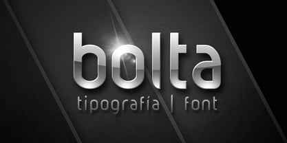 Bolta Font Poster 1