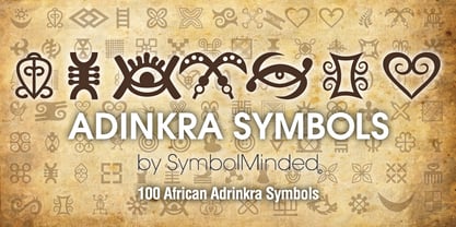 Adinkra Symbols Font Poster 1