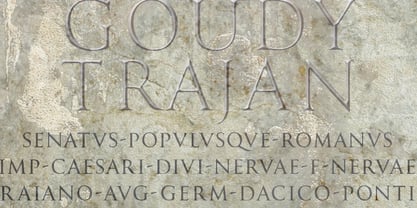 Goudy Trajan Pro Font Poster 5