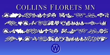 Collins Florets Font Poster 1