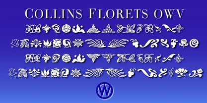 Collins Florets Font Poster 2