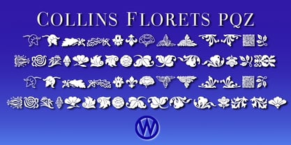 Collins Florets Font Poster 3