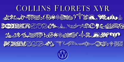 Collins Florets Font Poster 4