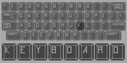 Keyboard Font Poster 1