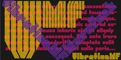 Vibration MF Font Poster 1