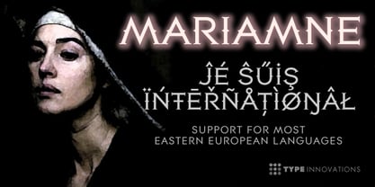 MARIAMNE Font Poster 2