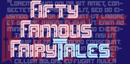 Fifty Famous Fairy Tales Font Poster 1