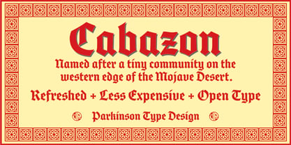 Cabazon Font Poster 1