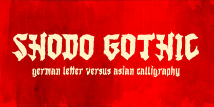 Shodo Gothic Font Poster 5
