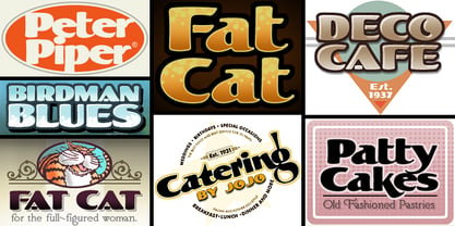 LHF Fat Cat Font Poster 2