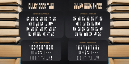 Bulky Book Font Poster 11