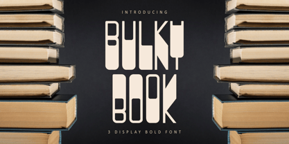 Bulky Book Font Poster 1