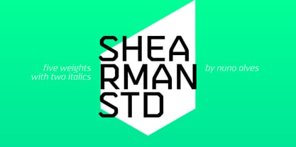 Shearman Std Font Poster 1