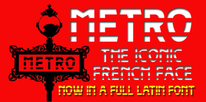 Paris Metro Font Poster 1
