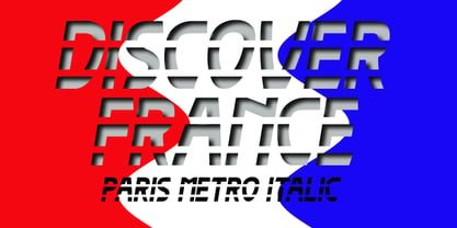 Paris Metro Font Poster 2