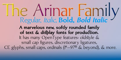 Arinar Font Poster 2