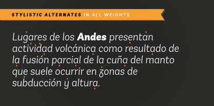 Andes Italic Fuente Póster 6