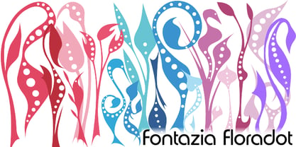 Fontazia Floradot Font Poster 3
