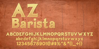 AZ Barista Font Poster 2