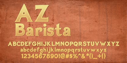 AZ Barista Fuente Póster 2