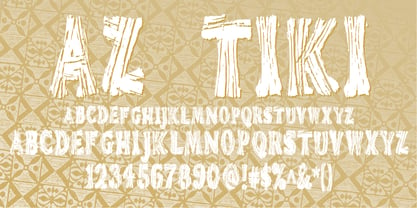 AZ Tiki Font Poster 2