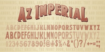 AZ Imperial Font Poster 2