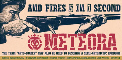 Meteora Font Poster 3