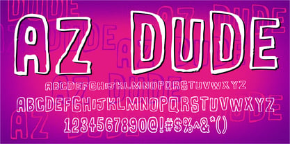 AZ Dude Font Poster 2