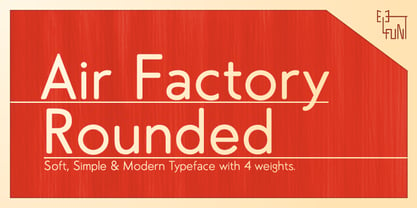 Air Factory Rounded Font Poster 1