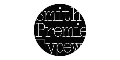 Smith-Premier Typewriter Fuente Póster 1