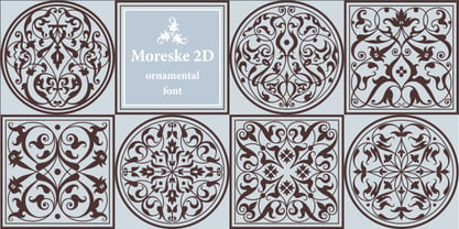 Moreske 2D Font Poster 2