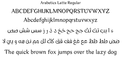 Arabetics Latte Font Poster 2