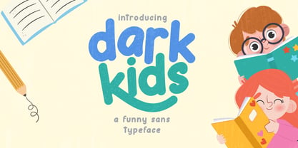 Dark Kids Font Poster 1