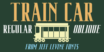 Train Car JNL Font Poster 1