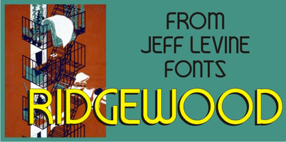 Ridgewood JNL Font Poster 1