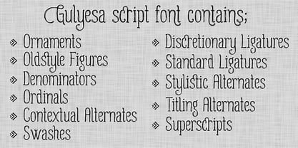 Gulyesa Script Font Poster 2