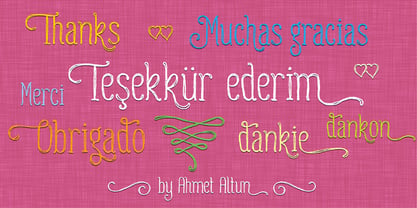 Gulyesa Script Font Poster 9
