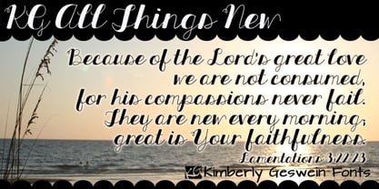 KG All Things New Font Poster 1